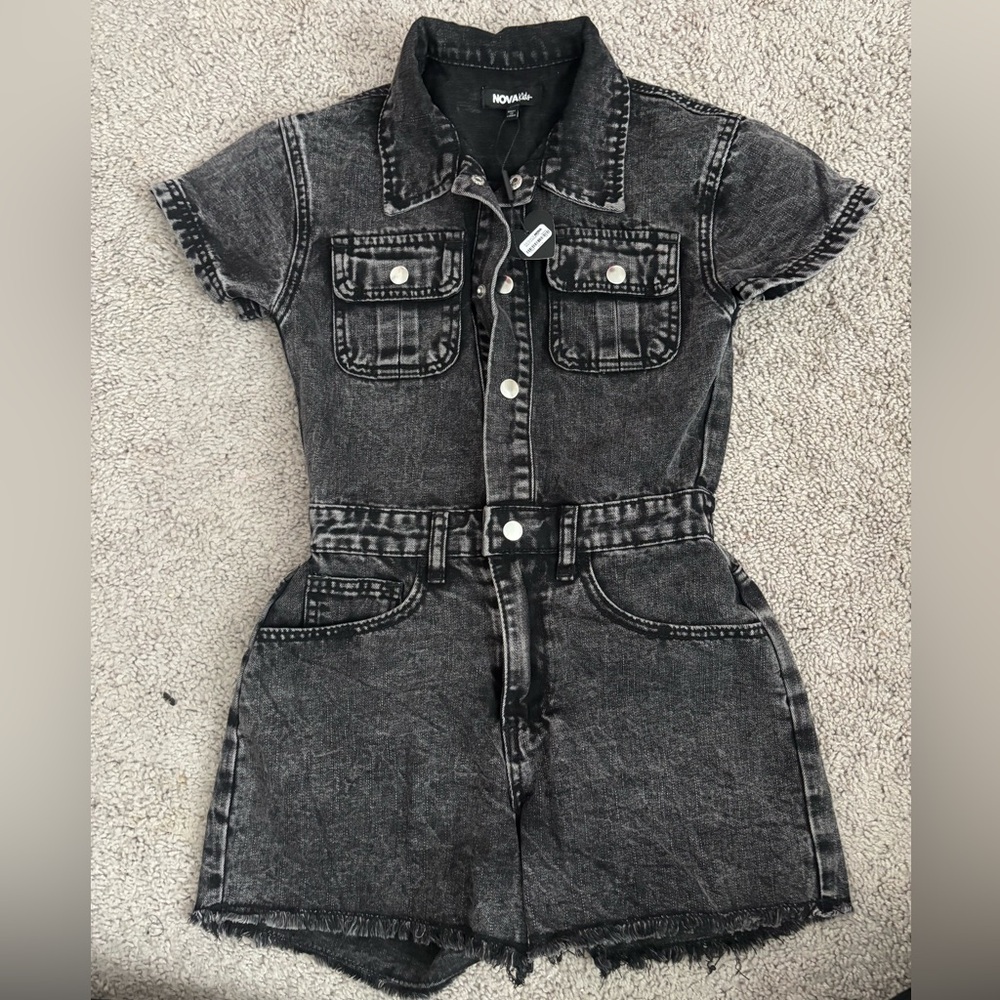 Fashion Nova Charcoal Denim Jacket